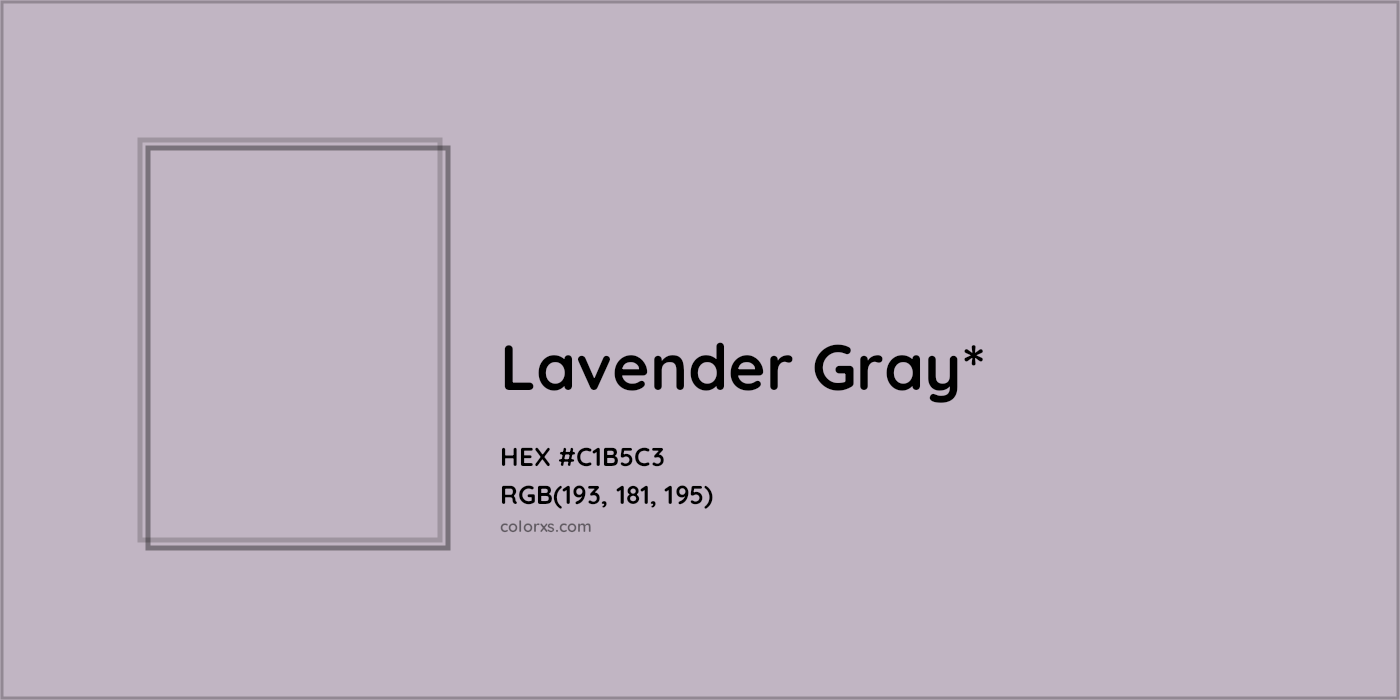 HEX #C1B5C3 Color Name, Color Code, Palettes, Similar Paints, Images