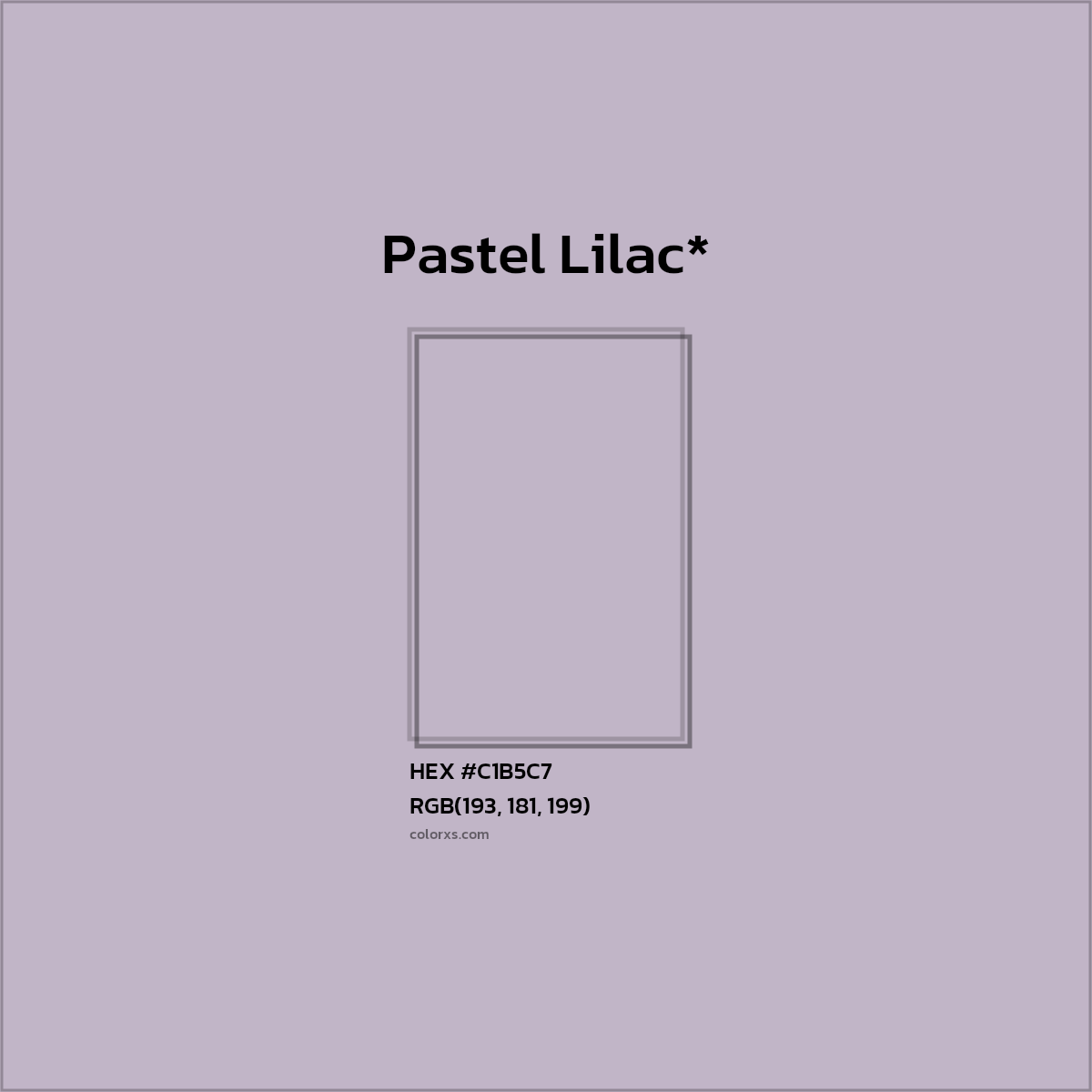HEX #C1B5C7 Color Name, Color Code, Palettes, Similar Paints, Images