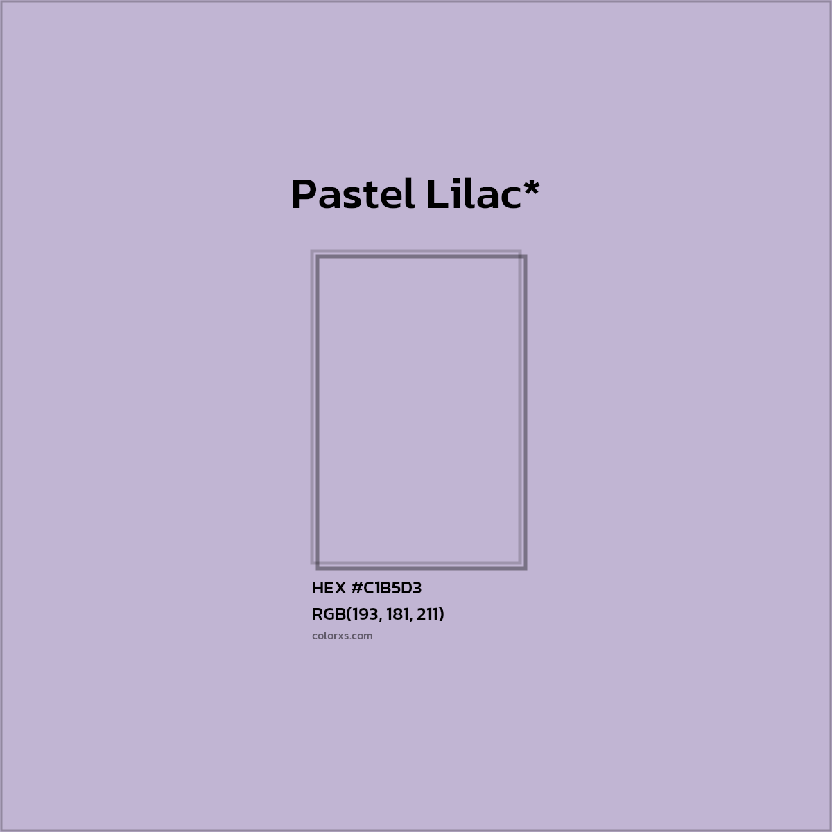 HEX #C1B5D3 Color Name, Color Code, Palettes, Similar Paints, Images