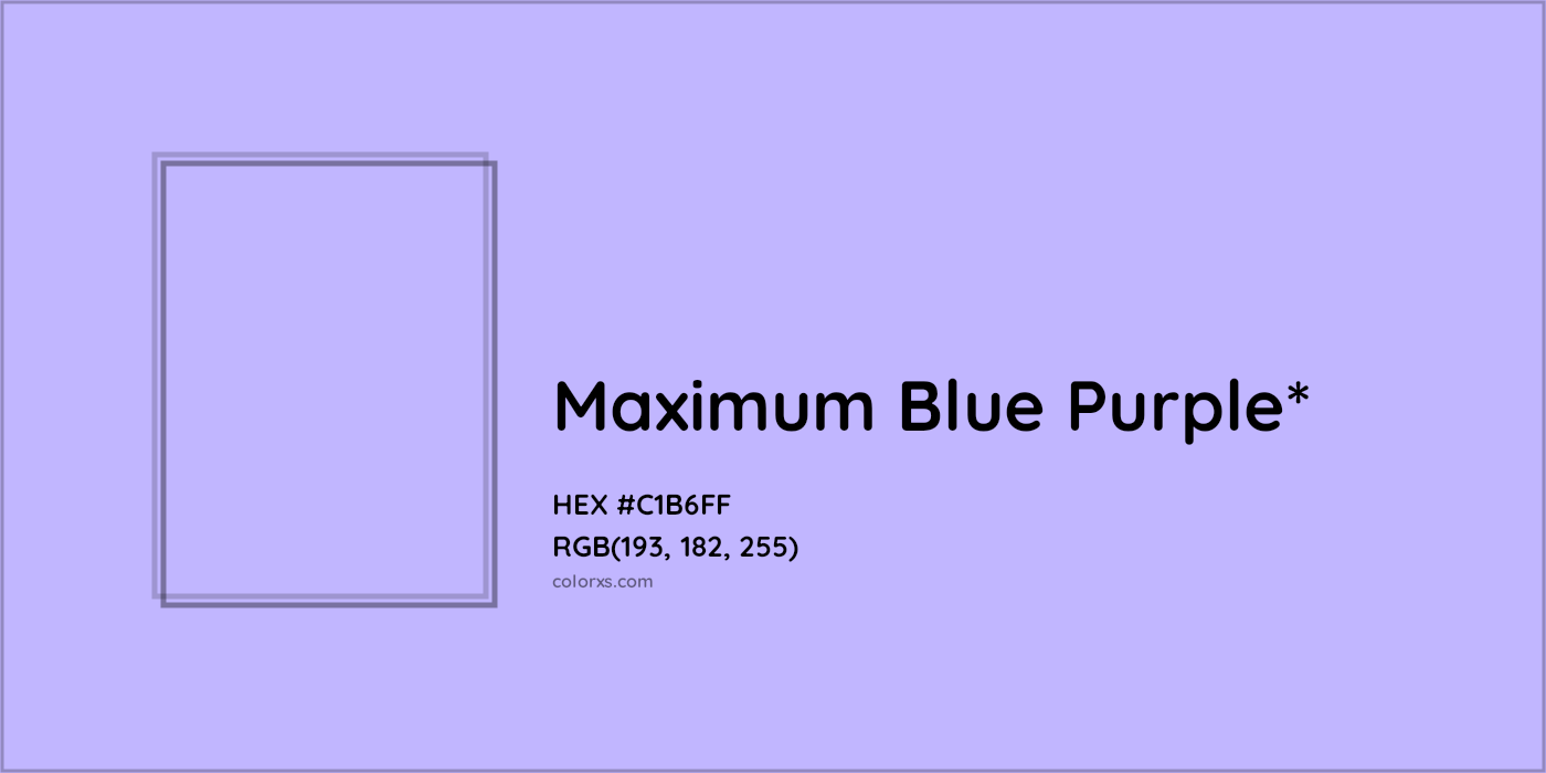 HEX #C1B6FF Color Name, Color Code, Palettes, Similar Paints, Images