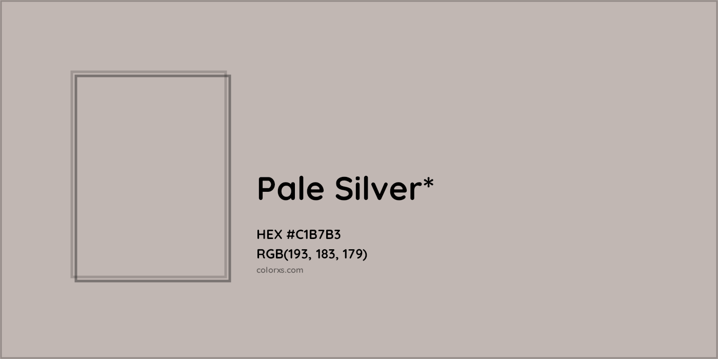 HEX #C1B7B3 Color Name, Color Code, Palettes, Similar Paints, Images