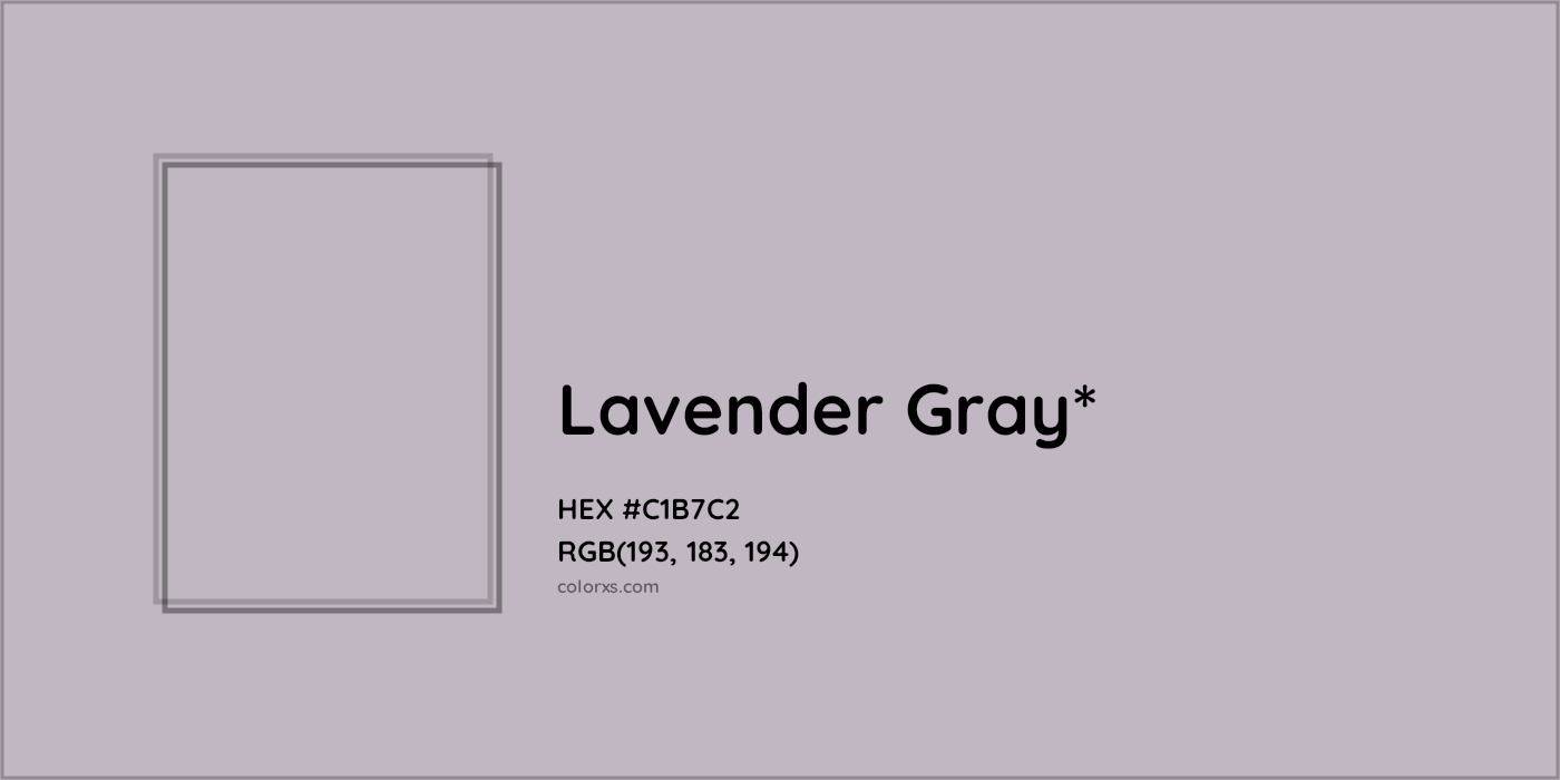 HEX #C1B7C2 Color Name, Color Code, Palettes, Similar Paints, Images