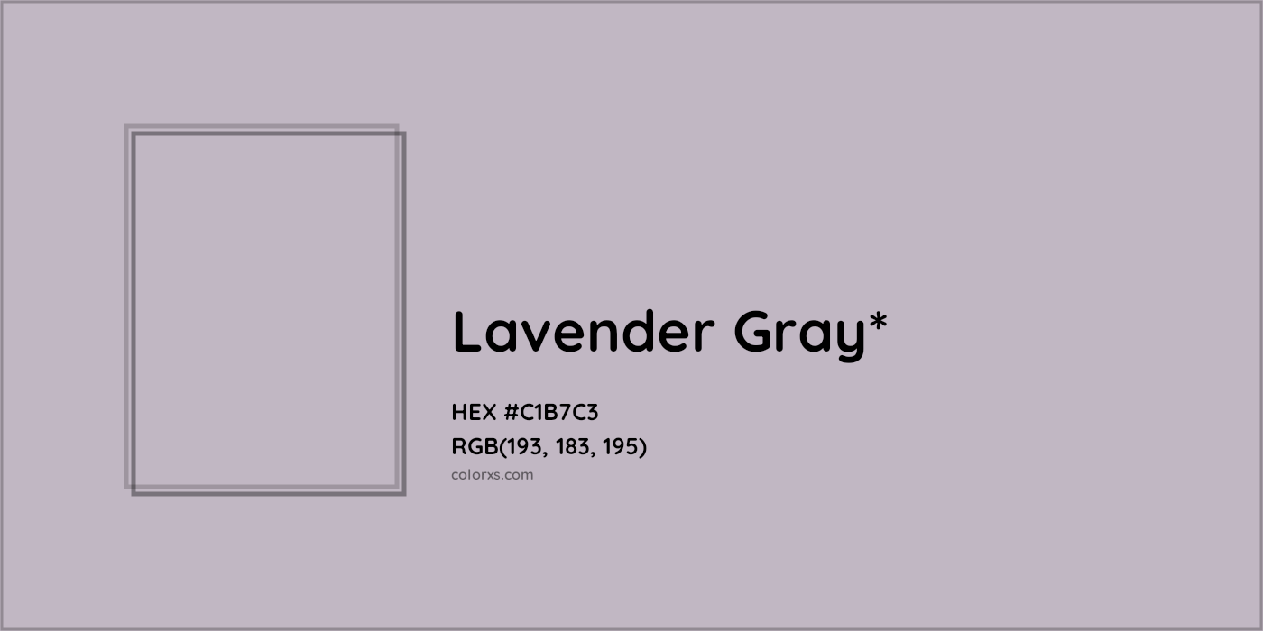 HEX #C1B7C3 Color Name, Color Code, Palettes, Similar Paints, Images