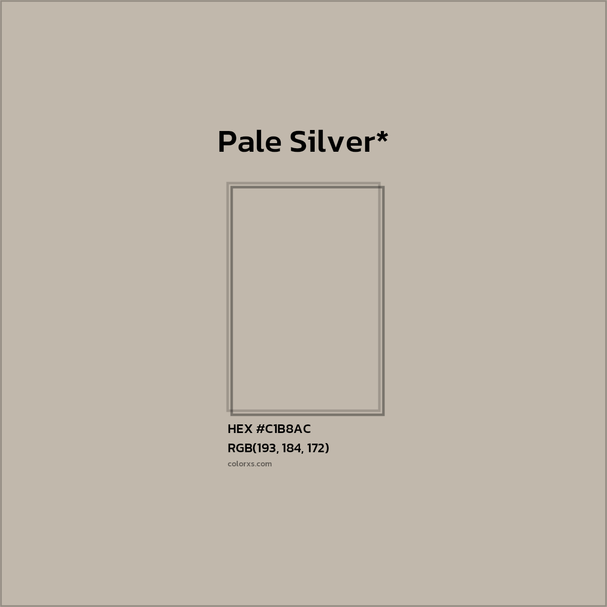 HEX #C1B8AC Color Name, Color Code, Palettes, Similar Paints, Images