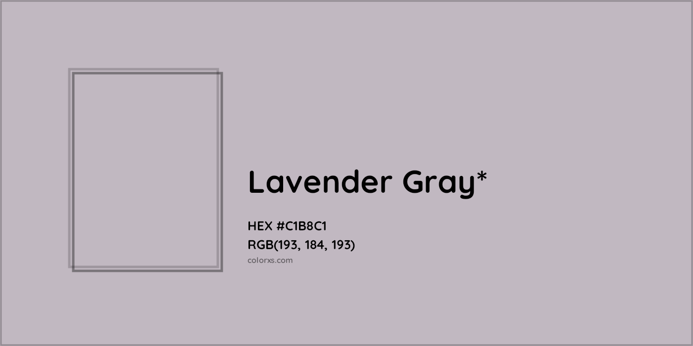 HEX #C1B8C1 Color Name, Color Code, Palettes, Similar Paints, Images