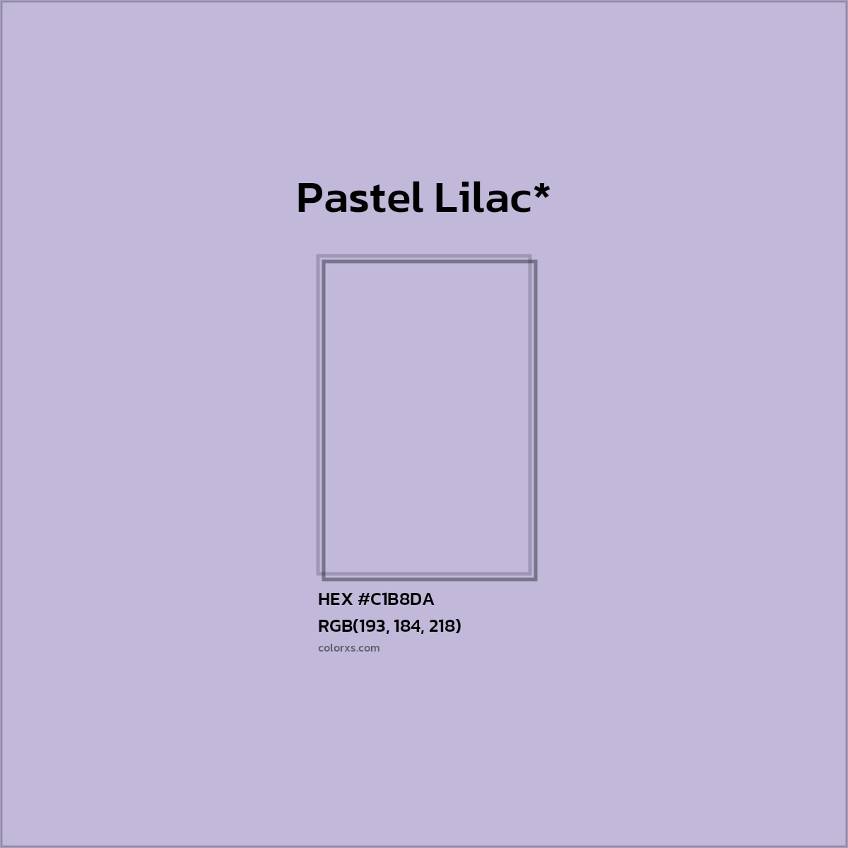 HEX #C1B8DA Color Name, Color Code, Palettes, Similar Paints, Images