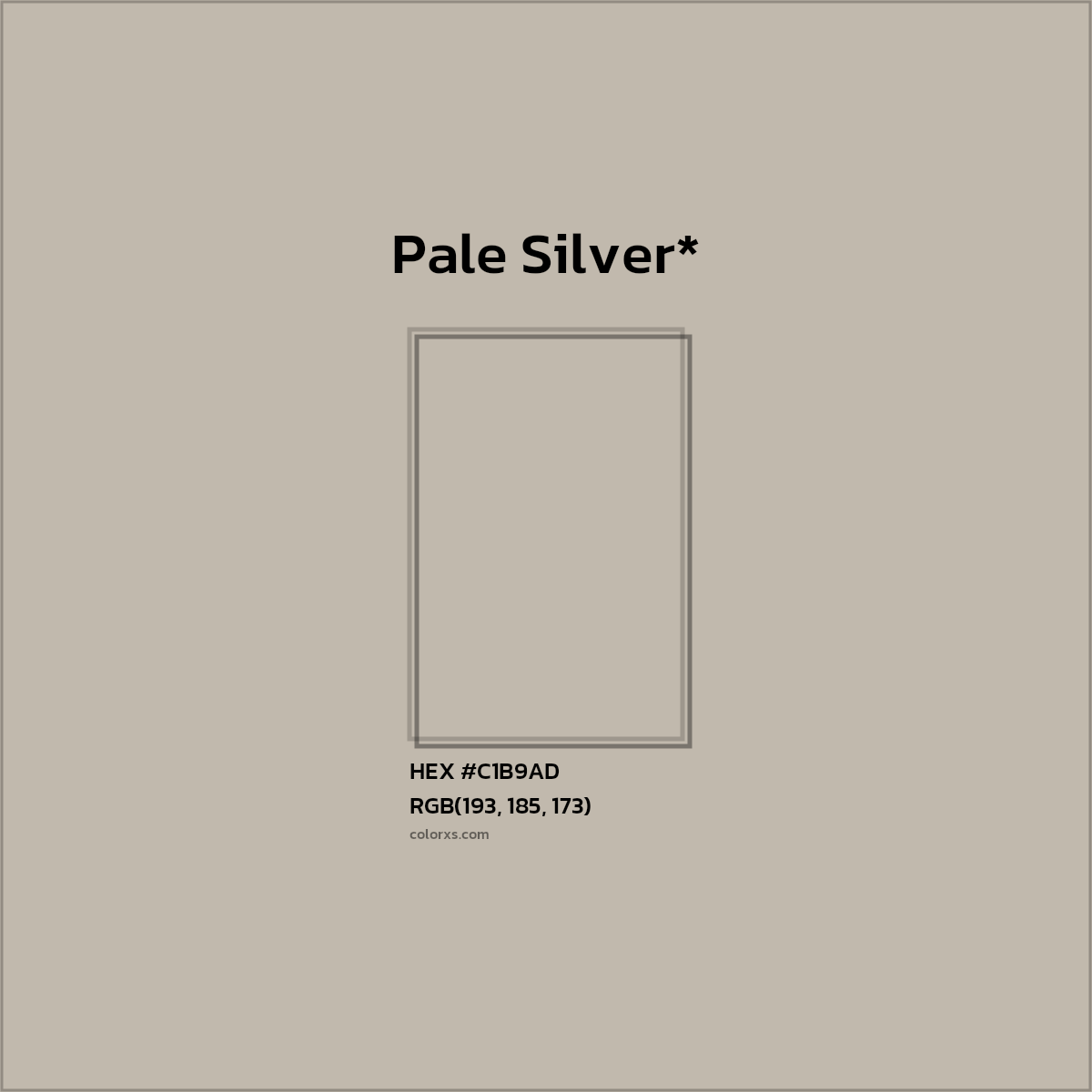 HEX #C1B9AD Color Name, Color Code, Palettes, Similar Paints, Images