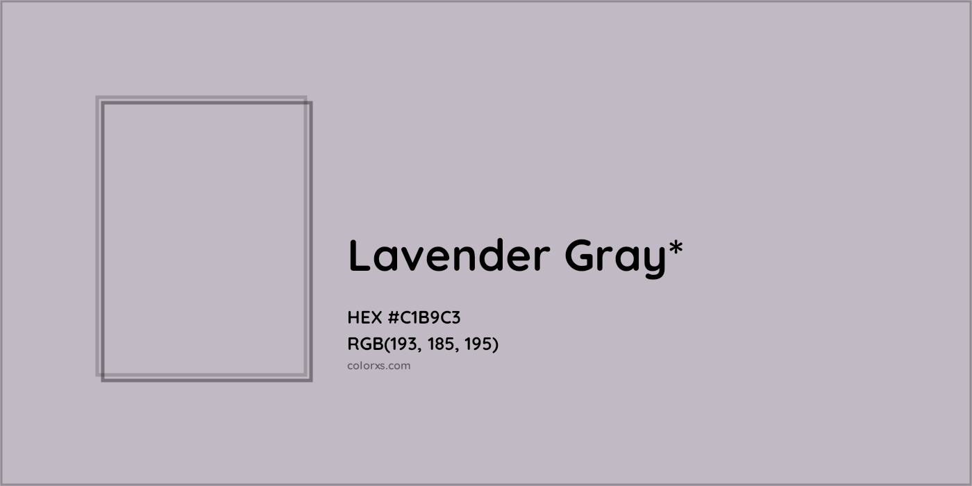 HEX #C1B9C3 Color Name, Color Code, Palettes, Similar Paints, Images
