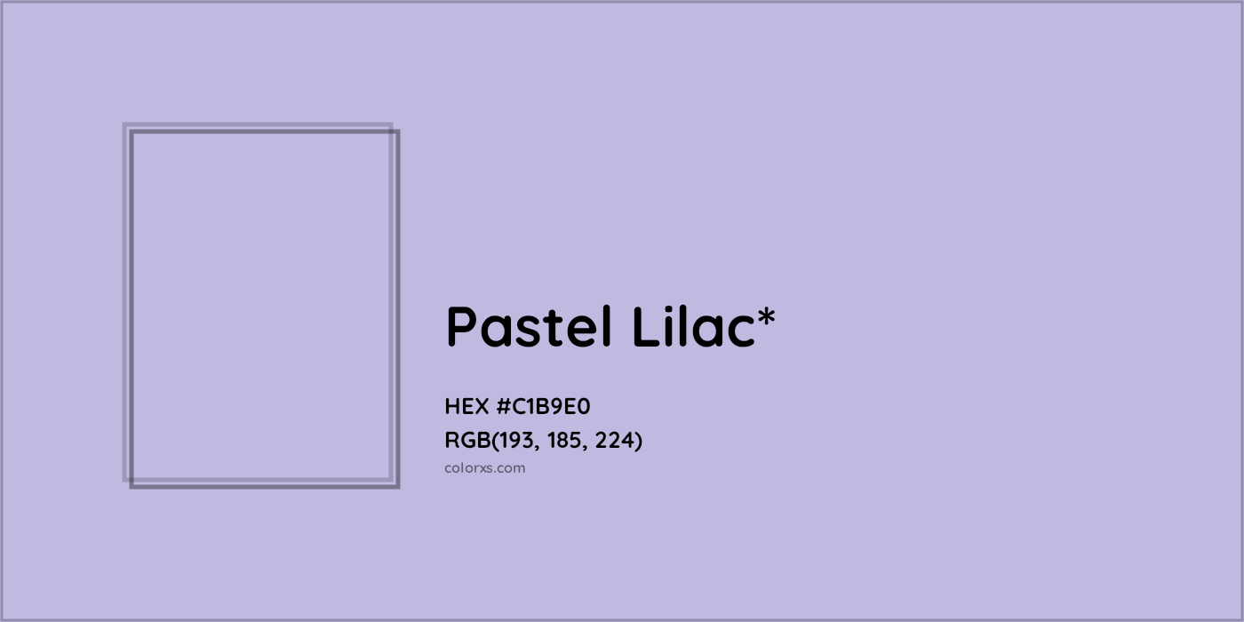HEX #C1B9E0 Color Name, Color Code, Palettes, Similar Paints, Images