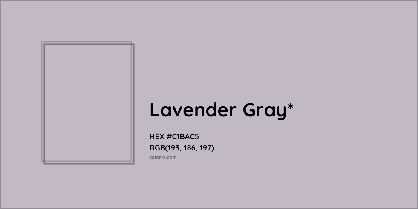 HEX #C1BAC5 Color Name, Color Code, Palettes, Similar Paints, Images