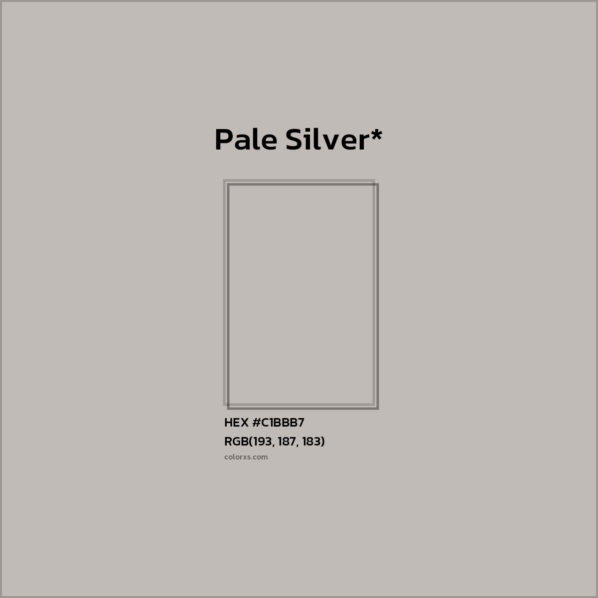 HEX #C1BBB7 Color Name, Color Code, Palettes, Similar Paints, Images