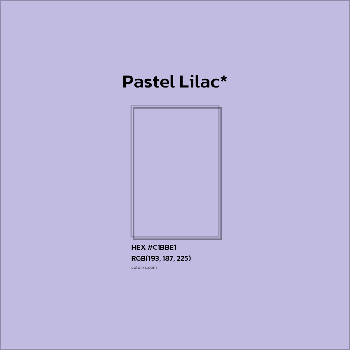 HEX #C1BBE1 Color Name, Color Code, Palettes, Similar Paints, Images