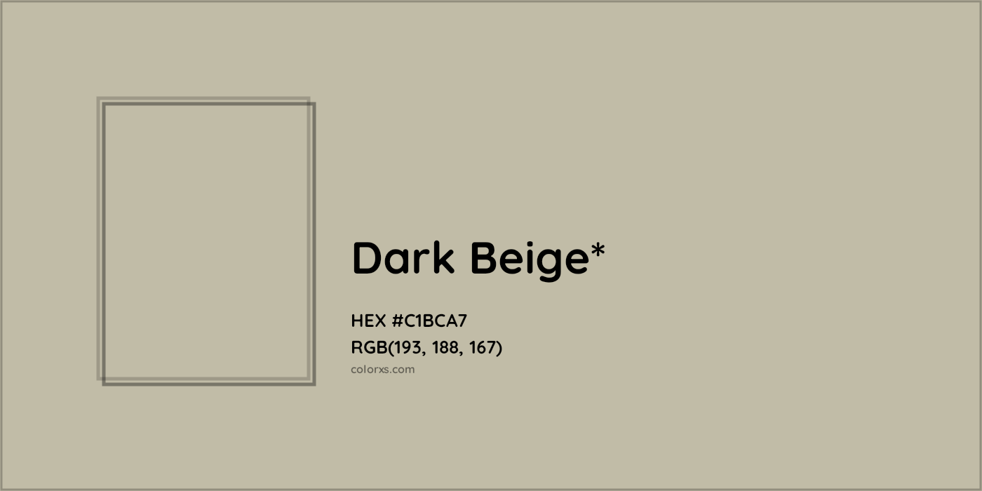 HEX #C1BCA7 Color Name, Color Code, Palettes, Similar Paints, Images