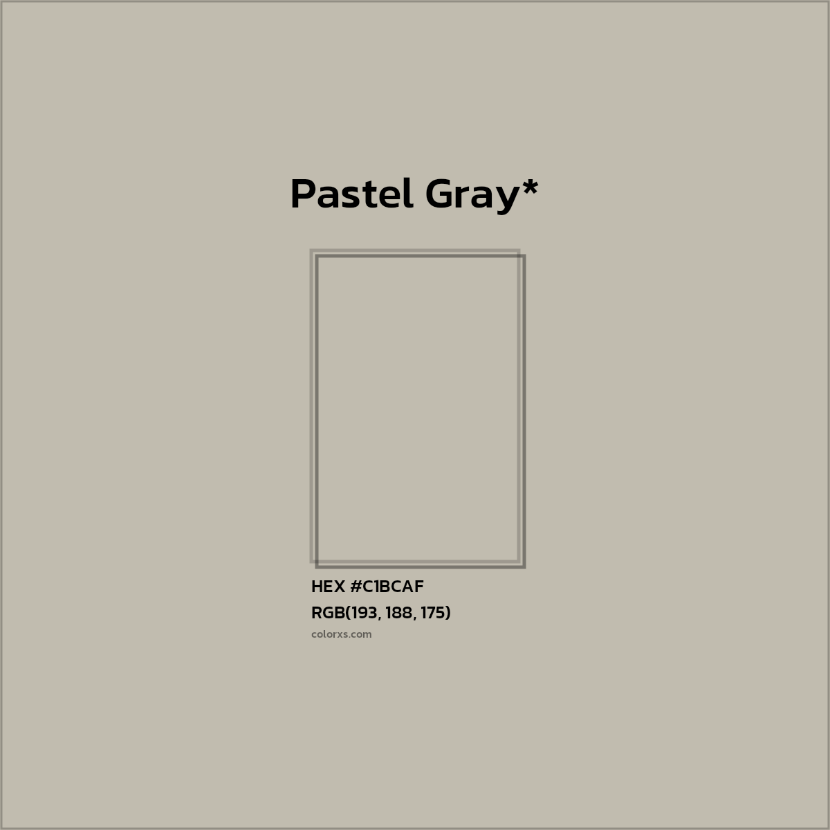 HEX #C1BCAF Color Name, Color Code, Palettes, Similar Paints, Images