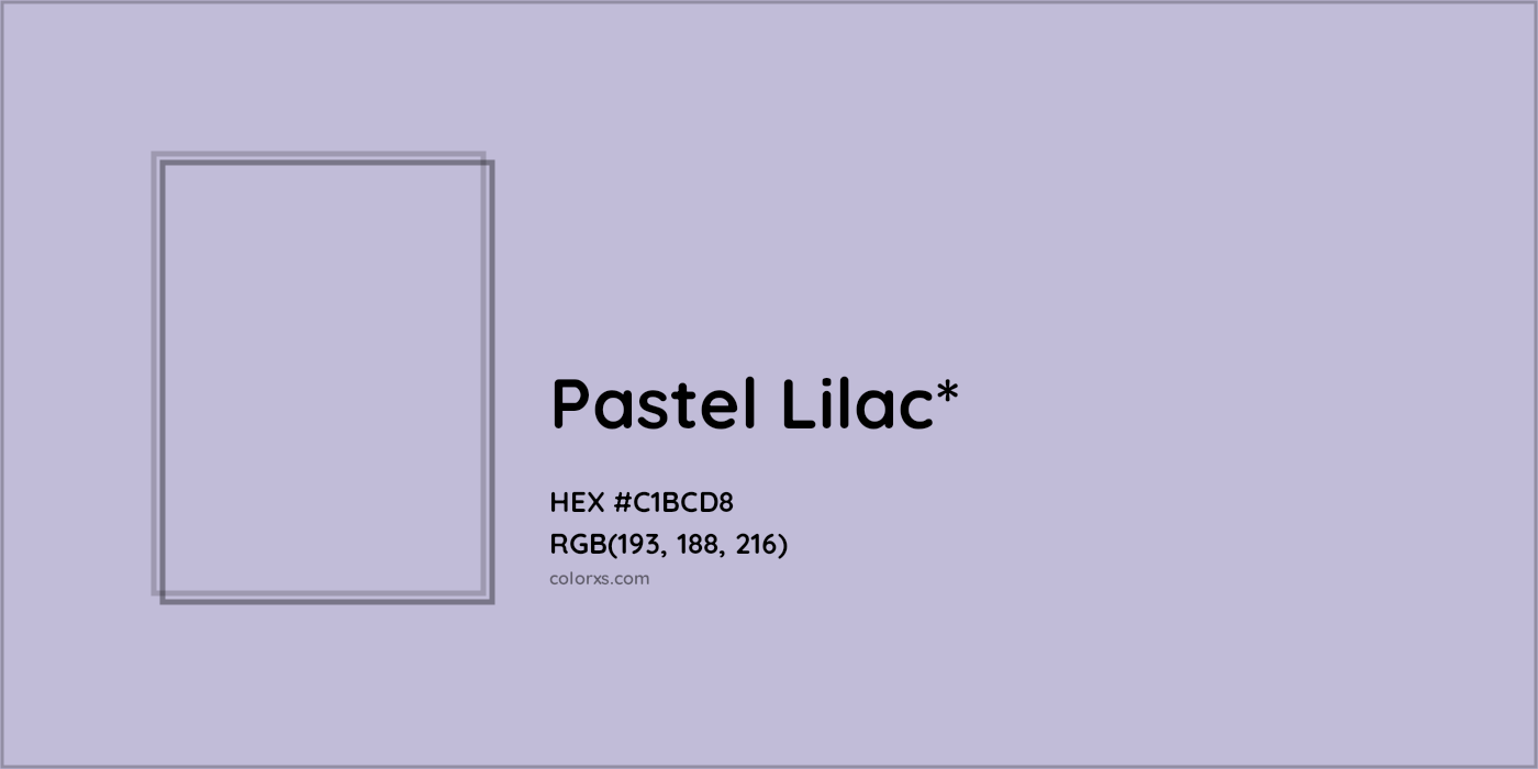 HEX #C1BCD8 Color Name, Color Code, Palettes, Similar Paints, Images