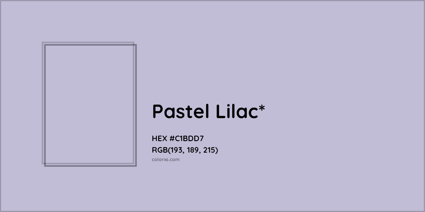 HEX #C1BDD7 Color Name, Color Code, Palettes, Similar Paints, Images