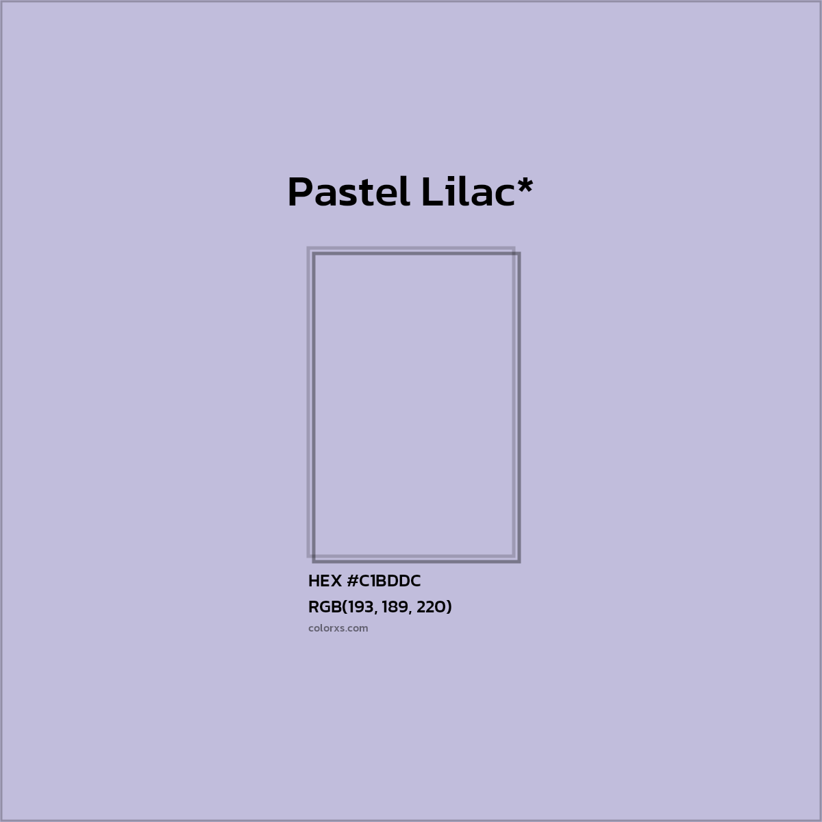 HEX #C1BDDC Color Name, Color Code, Palettes, Similar Paints, Images