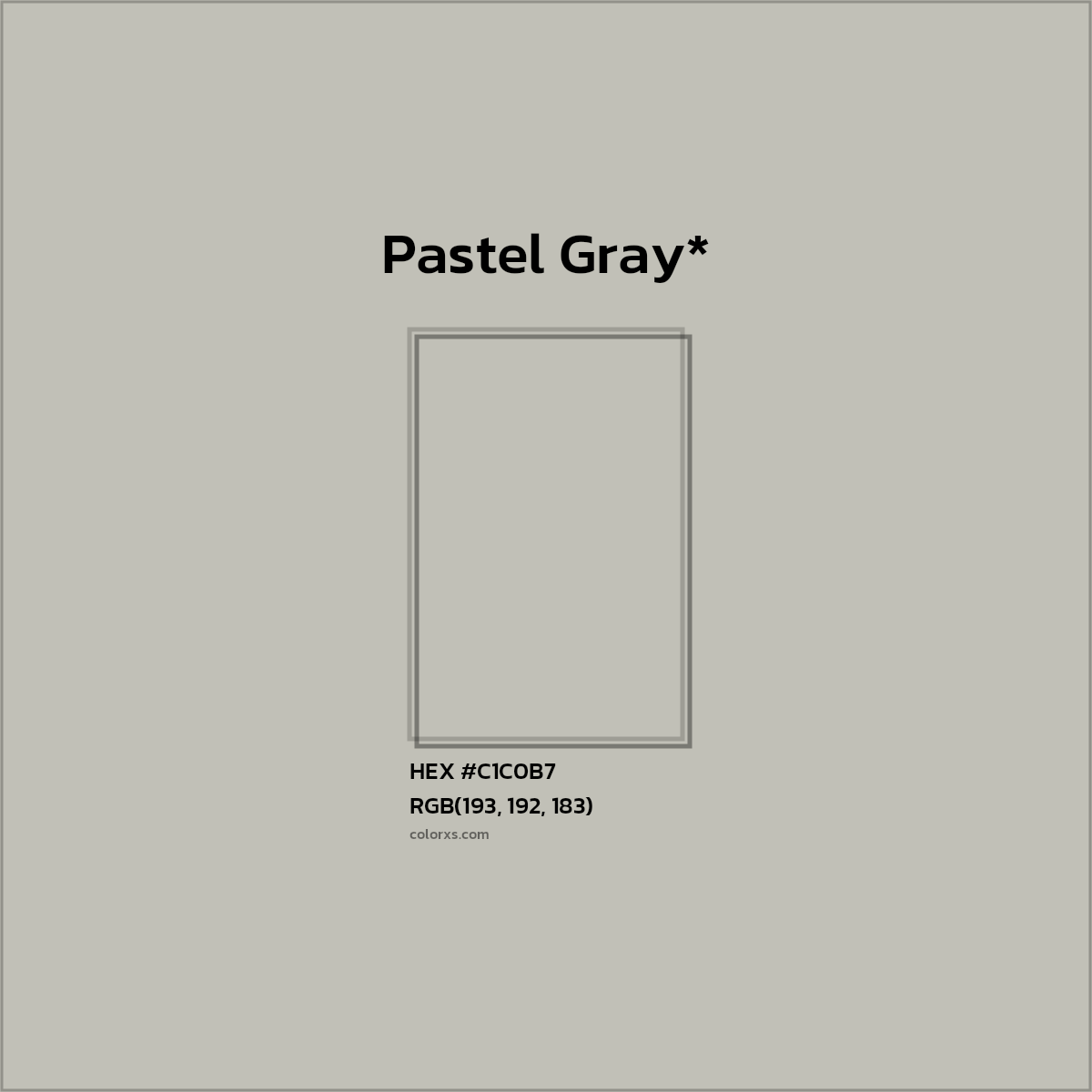 HEX #C1C0B7 Color Name, Color Code, Palettes, Similar Paints, Images