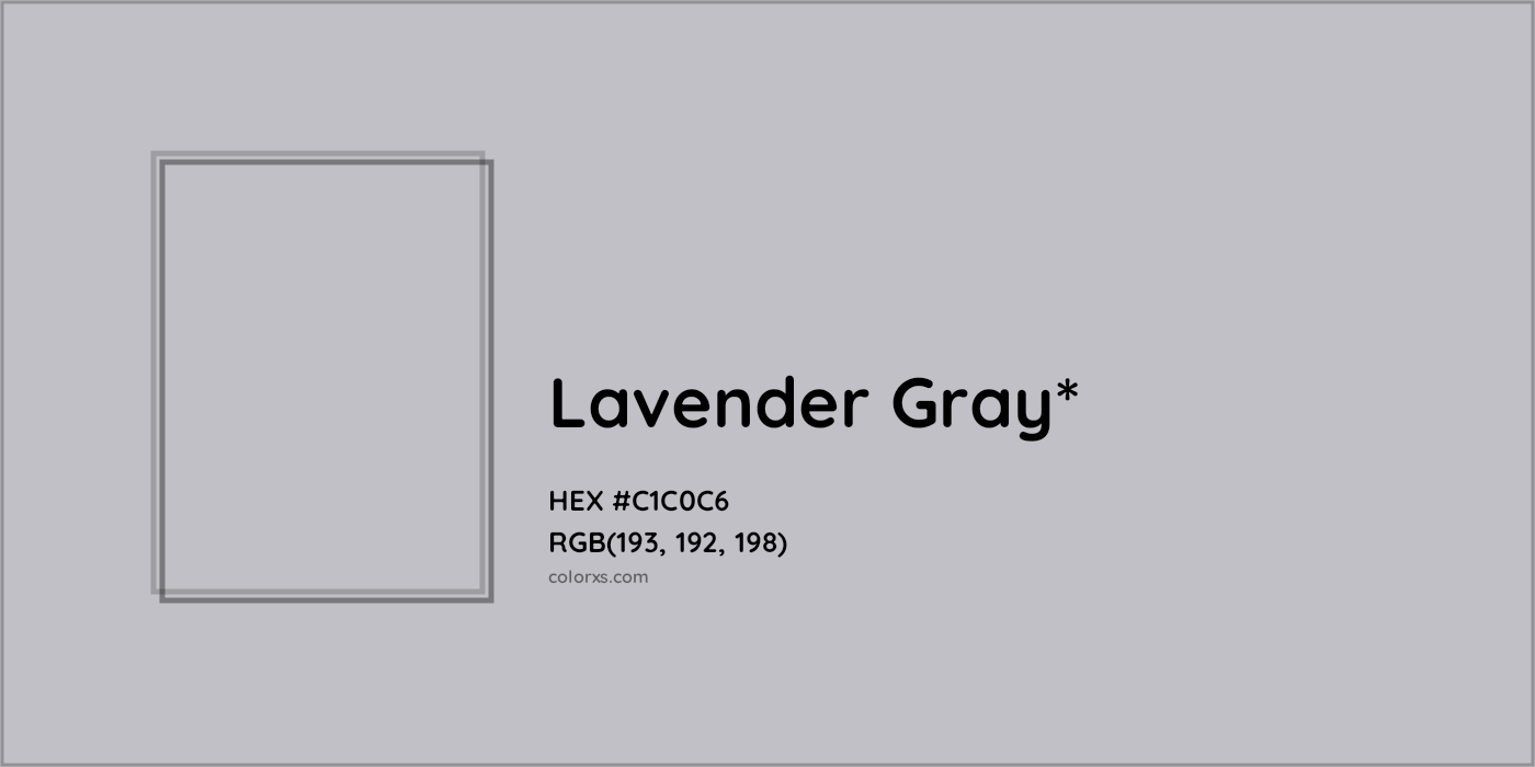 HEX #C1C0C6 Color Name, Color Code, Palettes, Similar Paints, Images
