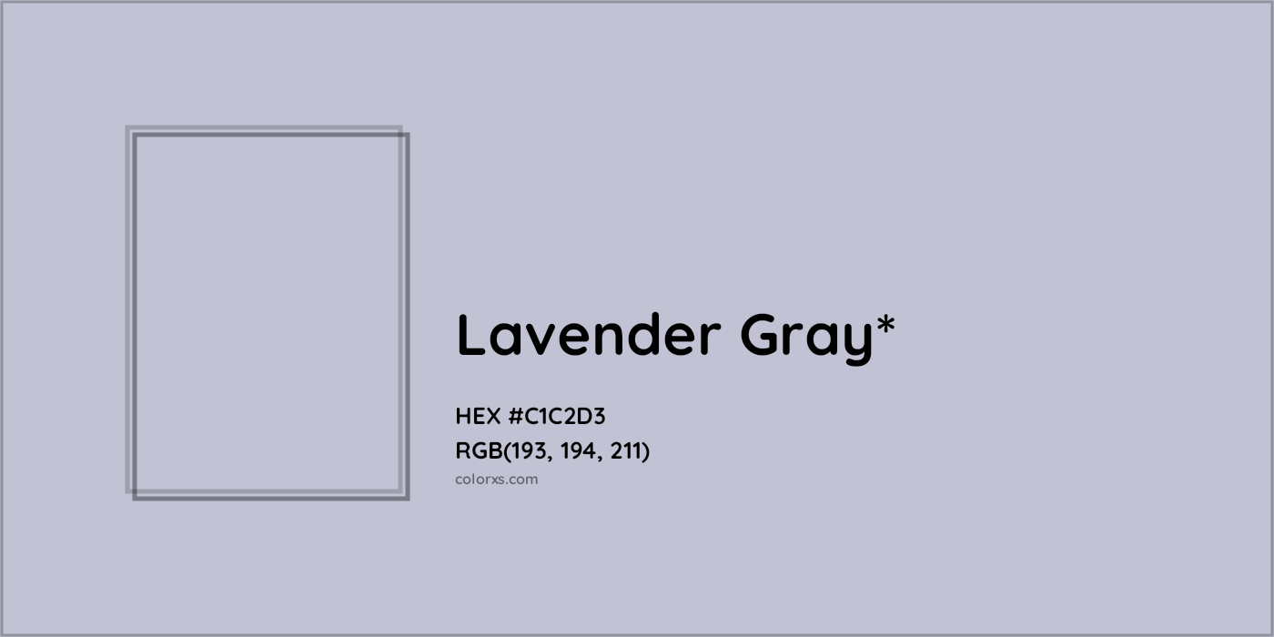 HEX #C1C2D3 Color Name, Color Code, Palettes, Similar Paints, Images