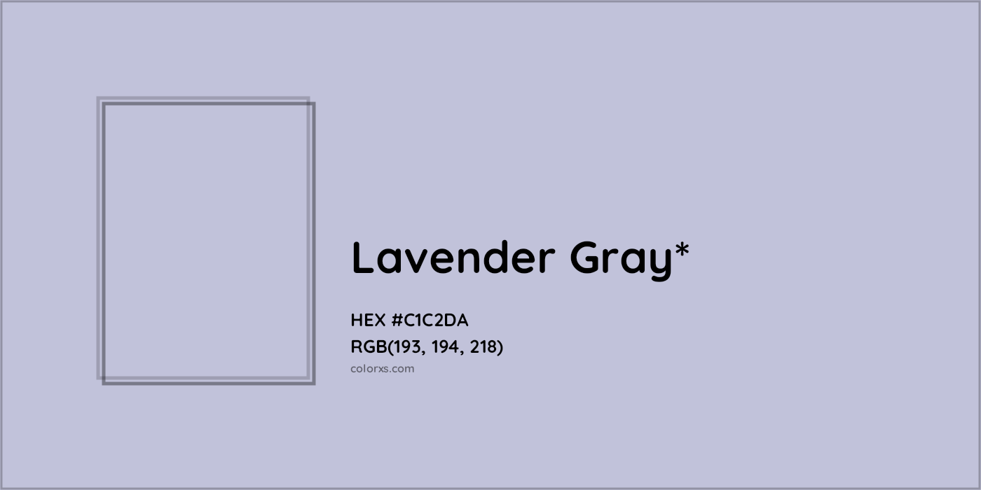 HEX #C1C2DA Color Name, Color Code, Palettes, Similar Paints, Images