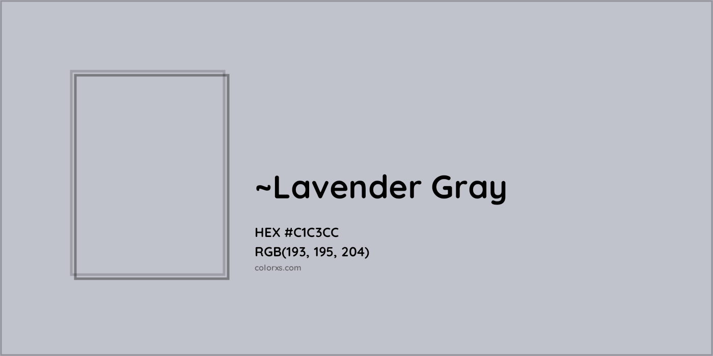 HEX #C1C3CC Color Name, Color Code, Palettes, Similar Paints, Images