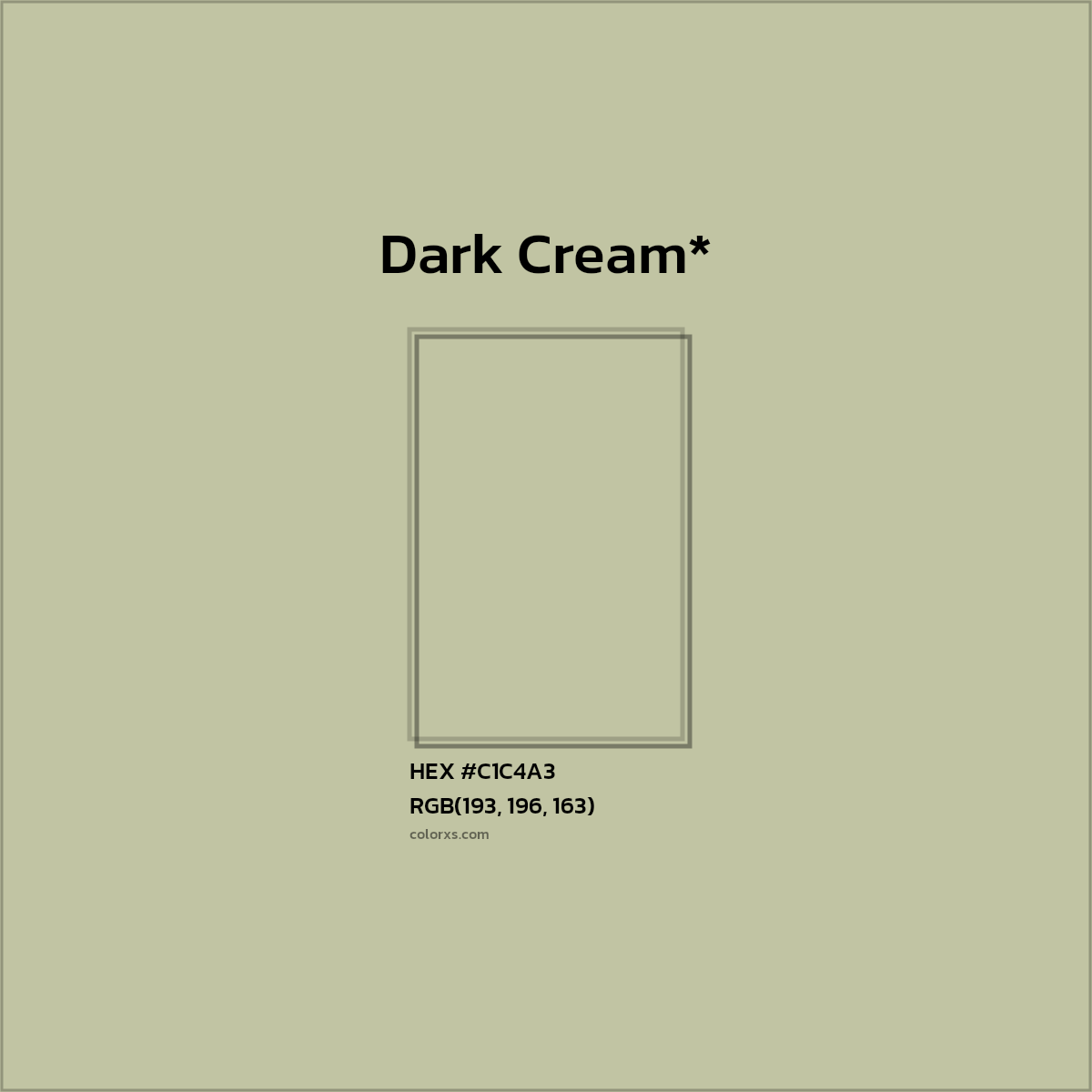 HEX #C1C4A3 Color Name, Color Code, Palettes, Similar Paints, Images