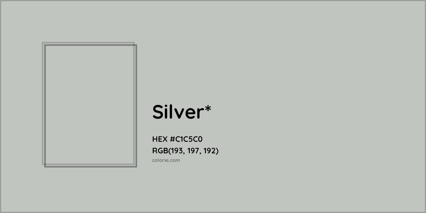HEX #C1C5C0 Color Name, Color Code, Palettes, Similar Paints, Images