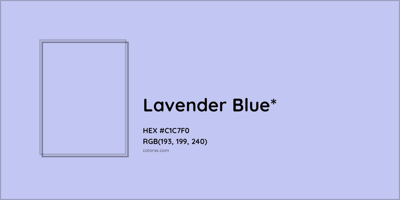 HEX #C1C7F0 Color Name, Color Code, Palettes, Similar Paints, Images