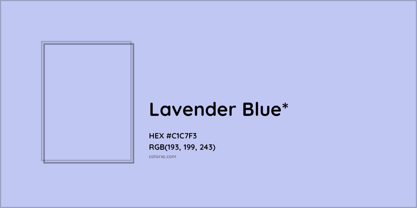 HEX #C1C7F3 Color Name, Color Code, Palettes, Similar Paints, Images
