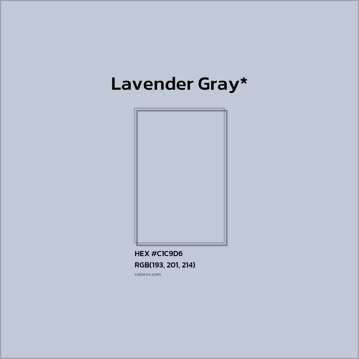 HEX #C1C9D6 Color Name, Color Code, Palettes, Similar Paints, Images