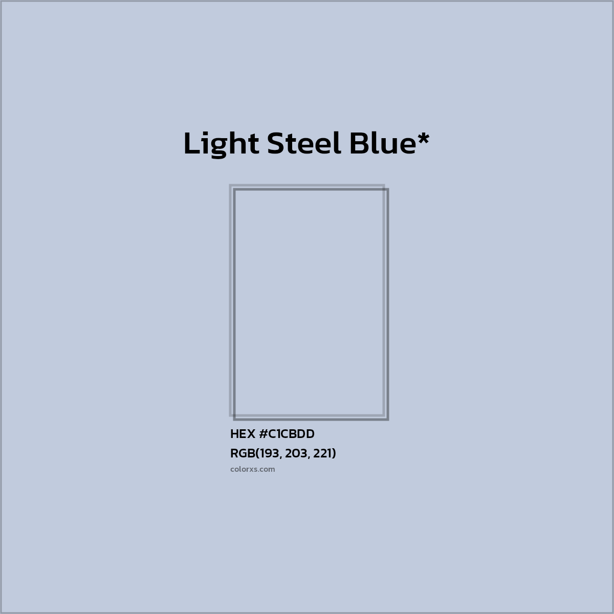 HEX #C1CBDD Color Name, Color Code, Palettes, Similar Paints, Images