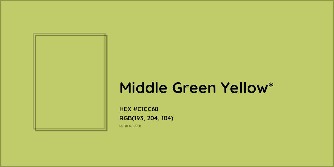 HEX #C1CC68 Color Name, Color Code, Palettes, Similar Paints, Images
