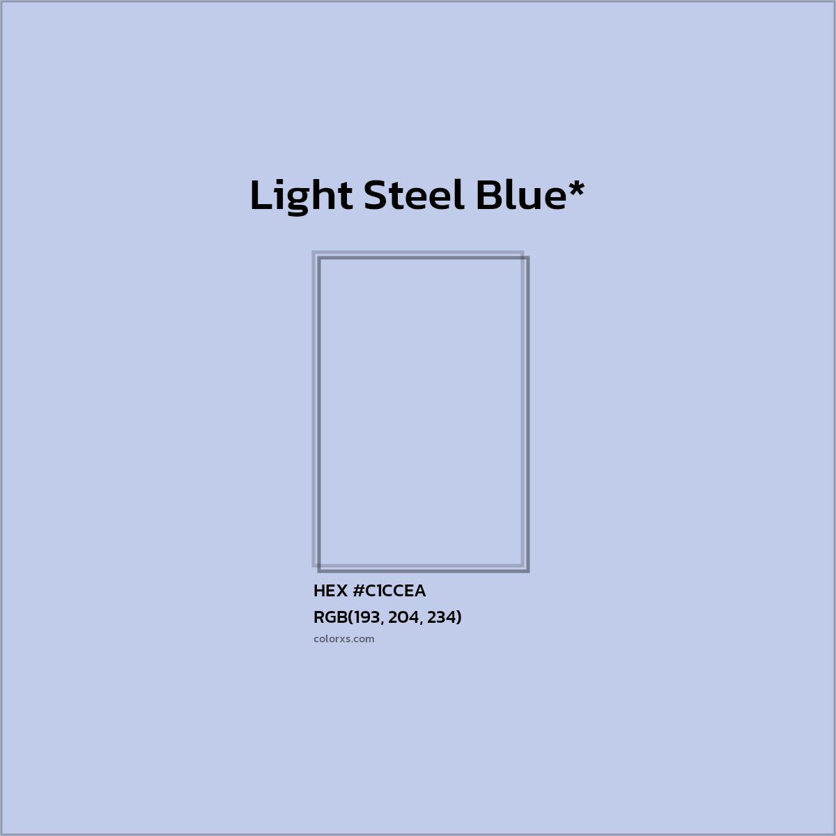 HEX #C1CCEA Color Name, Color Code, Palettes, Similar Paints, Images