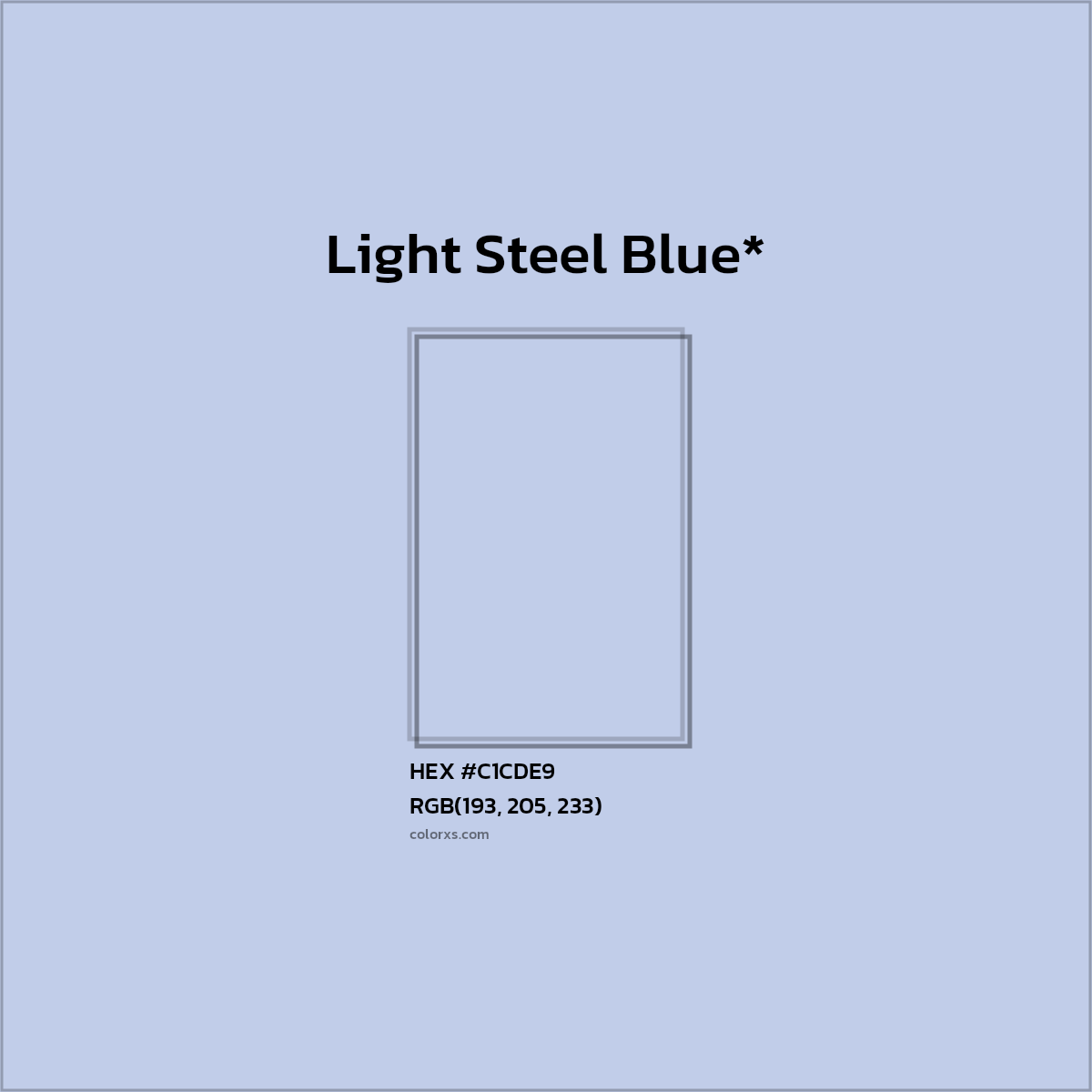 HEX #C1CDE9 Color Name, Color Code, Palettes, Similar Paints, Images