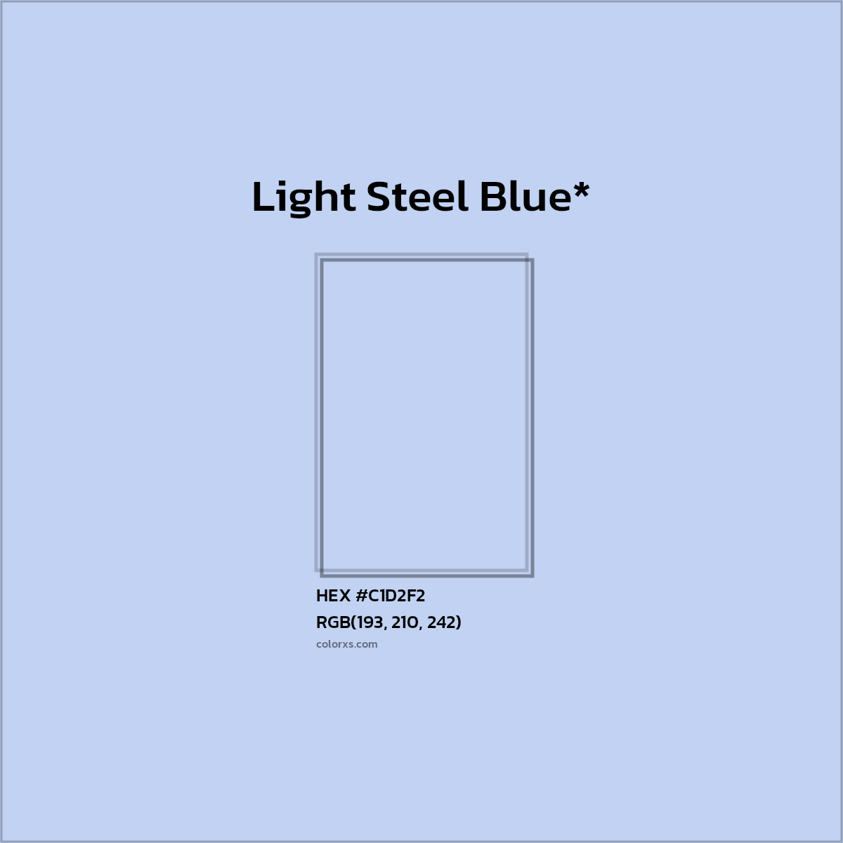 HEX #C1D2F2 Color Name, Color Code, Palettes, Similar Paints, Images