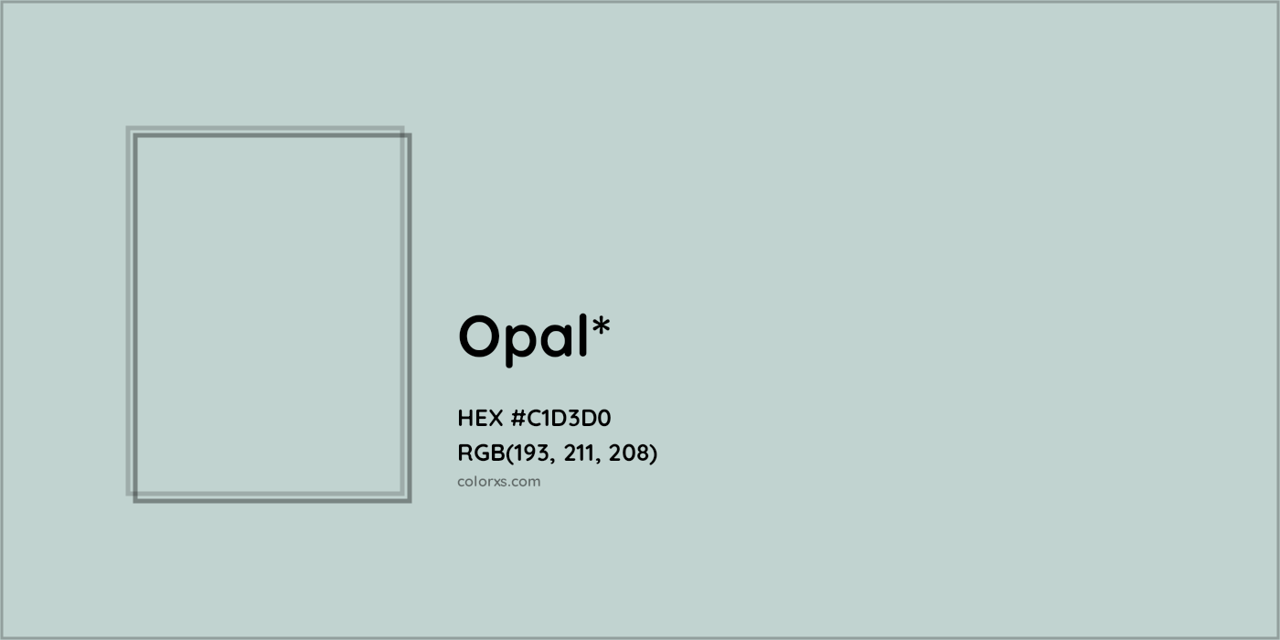 HEX #C1D3D0 Color Name, Color Code, Palettes, Similar Paints, Images
