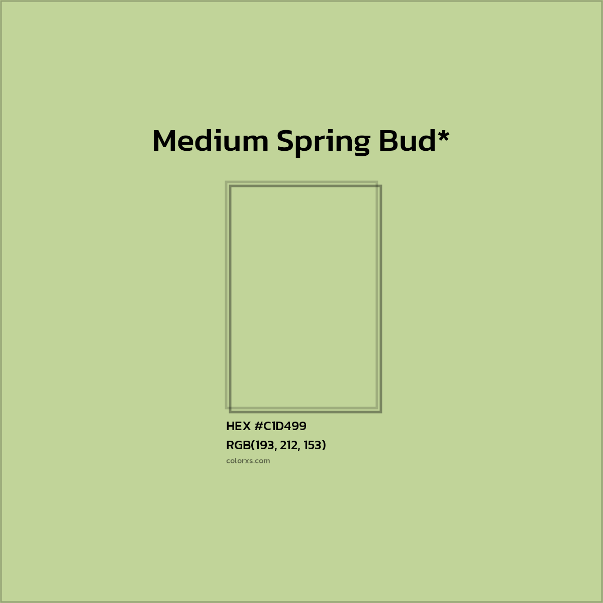 HEX #C1D499 Color Name, Color Code, Palettes, Similar Paints, Images