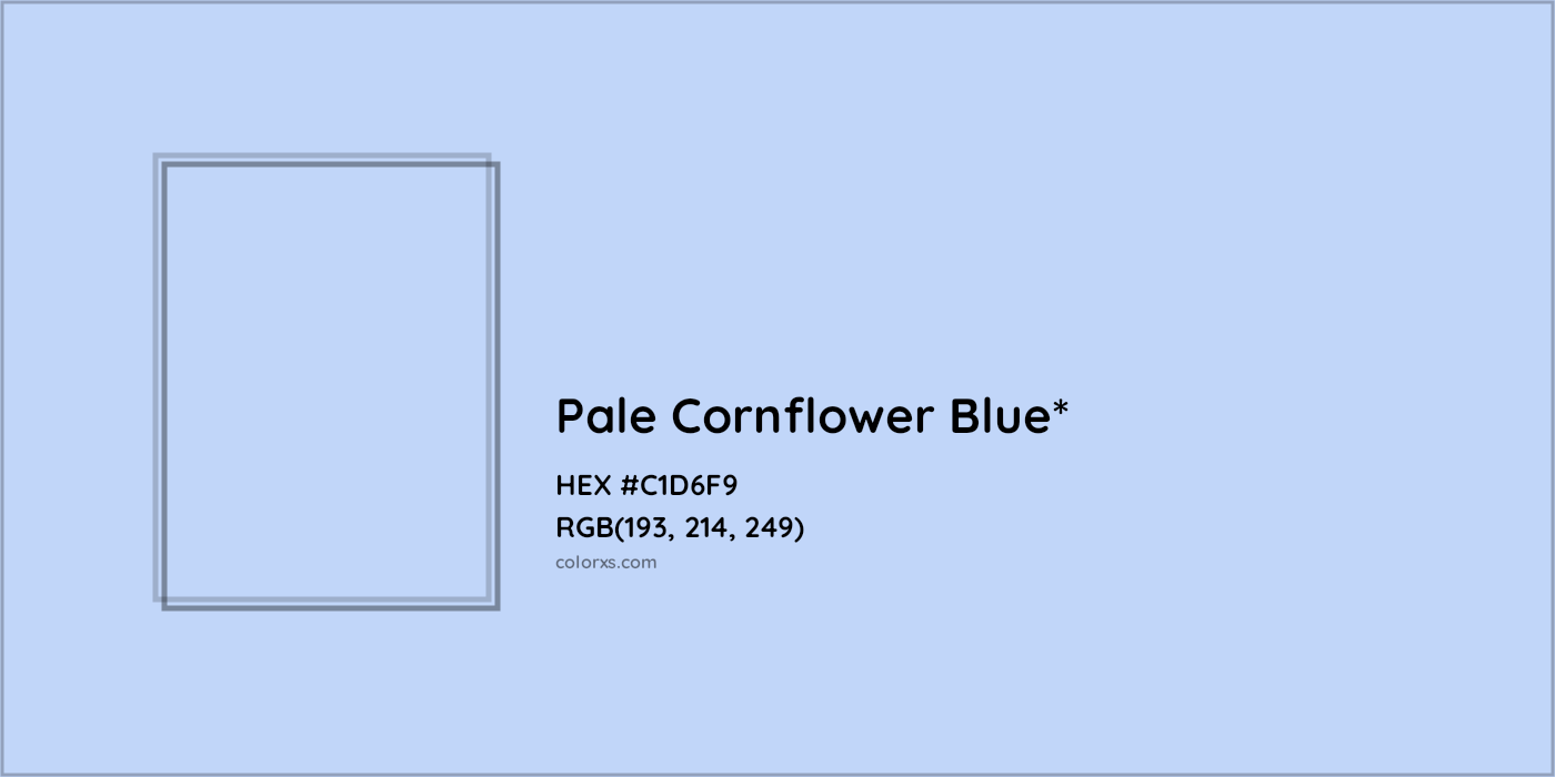 HEX #C1D6F9 Color Name, Color Code, Palettes, Similar Paints, Images