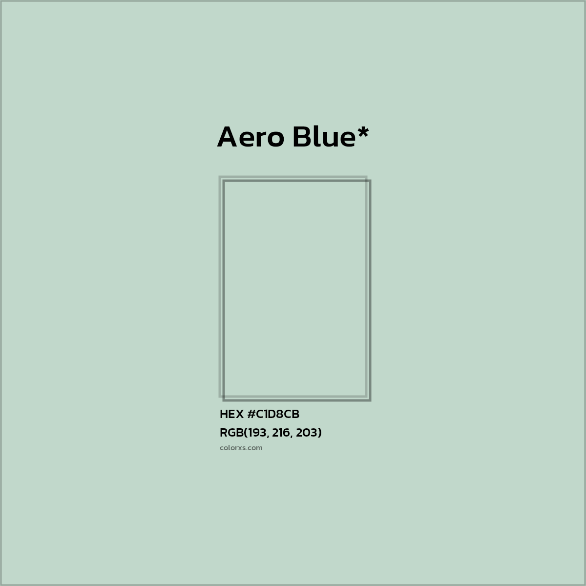 HEX #C1D8CB Color Name, Color Code, Palettes, Similar Paints, Images