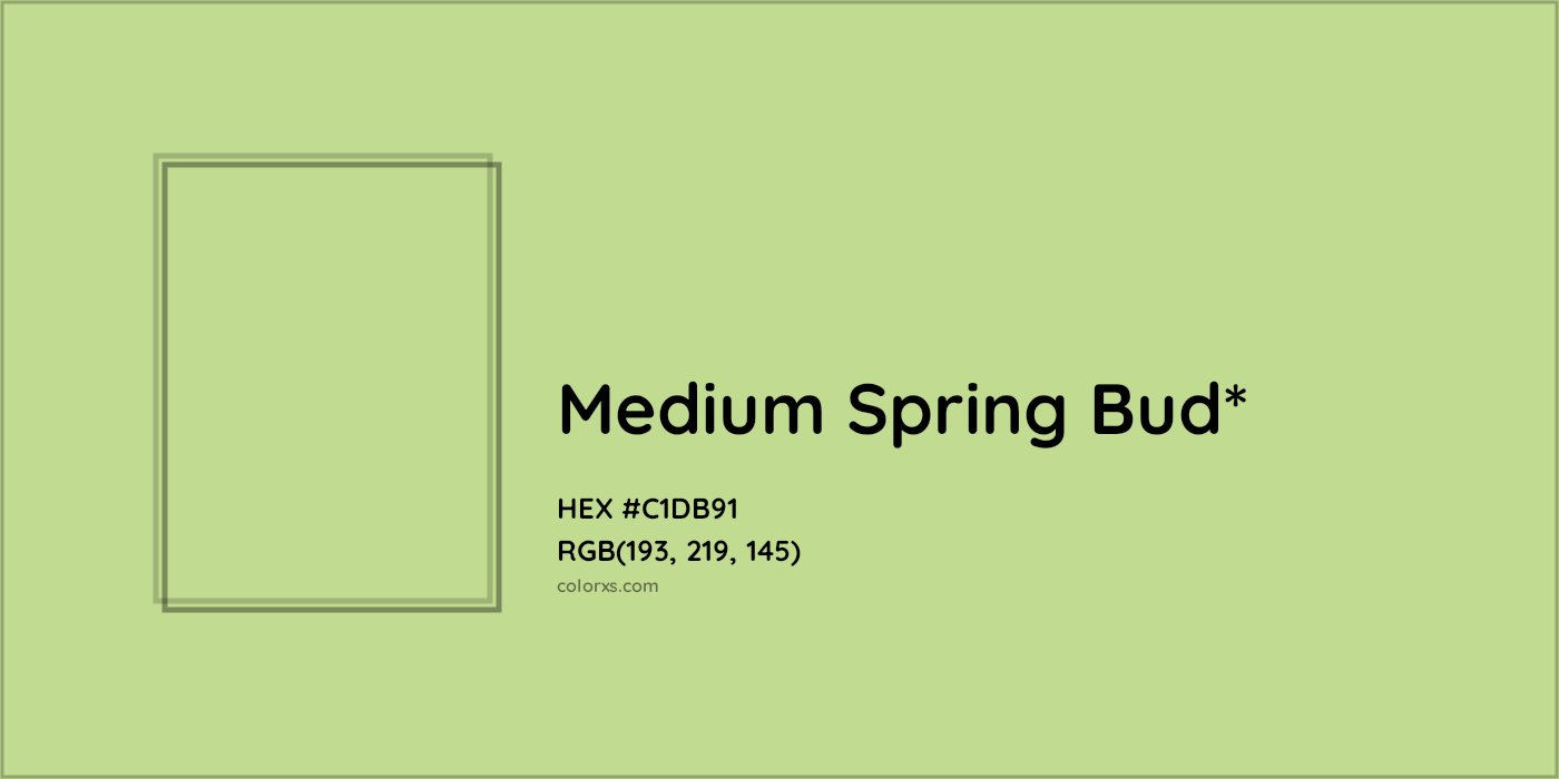 HEX #C1DB91 Color Name, Color Code, Palettes, Similar Paints, Images