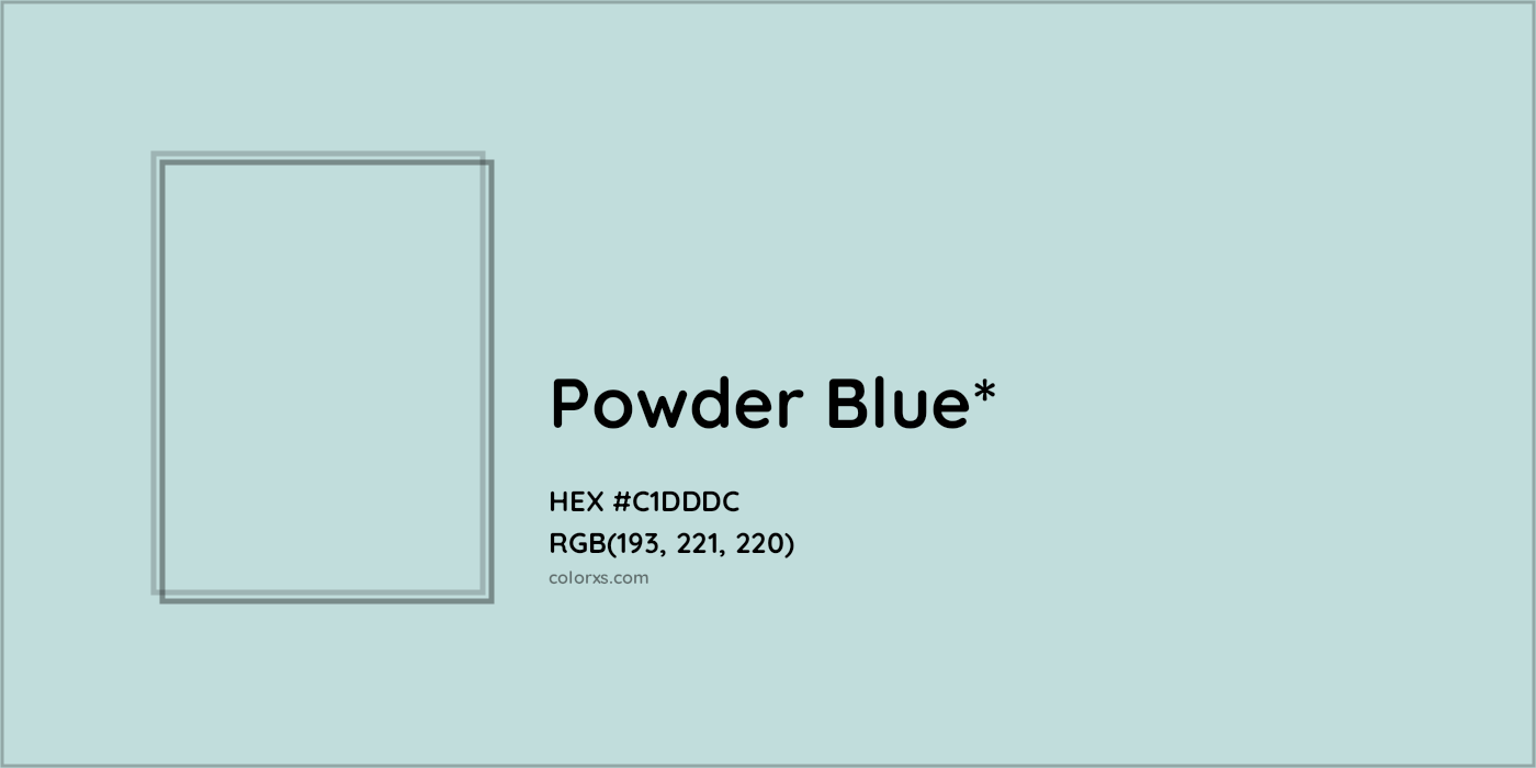 HEX #C1DDDC Color Name, Color Code, Palettes, Similar Paints, Images