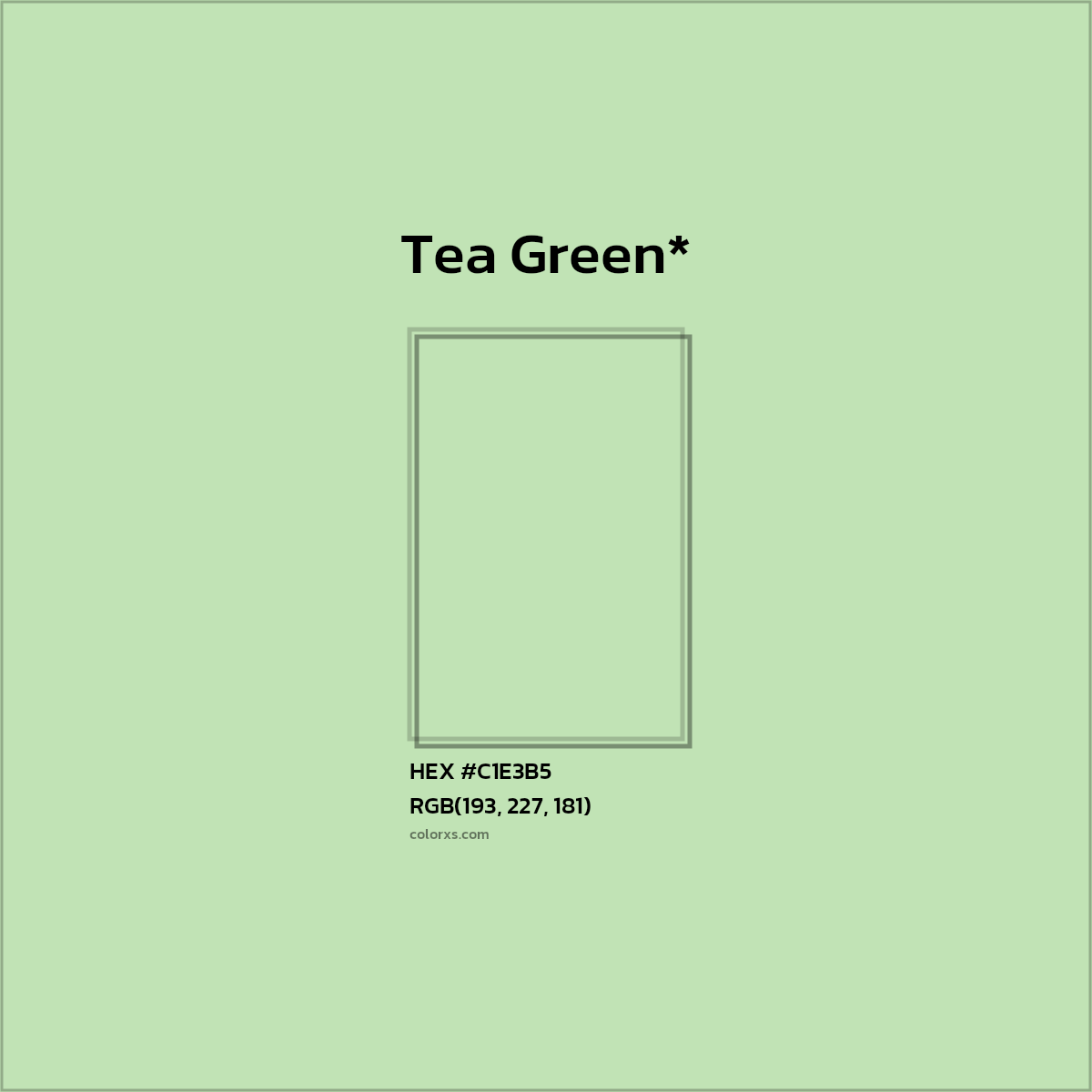 HEX #C1E3B5 Color Name, Color Code, Palettes, Similar Paints, Images