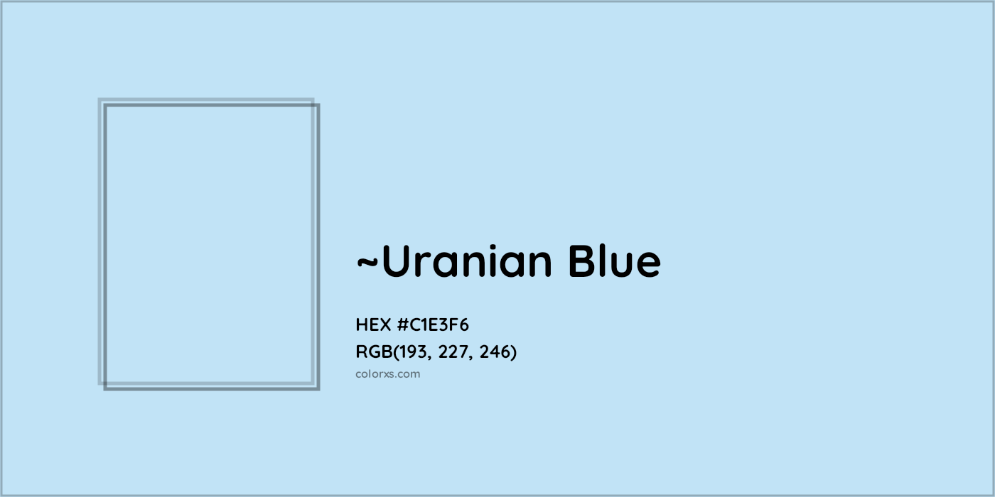 HEX #C1E3F6 Color Name, Color Code, Palettes, Similar Paints, Images