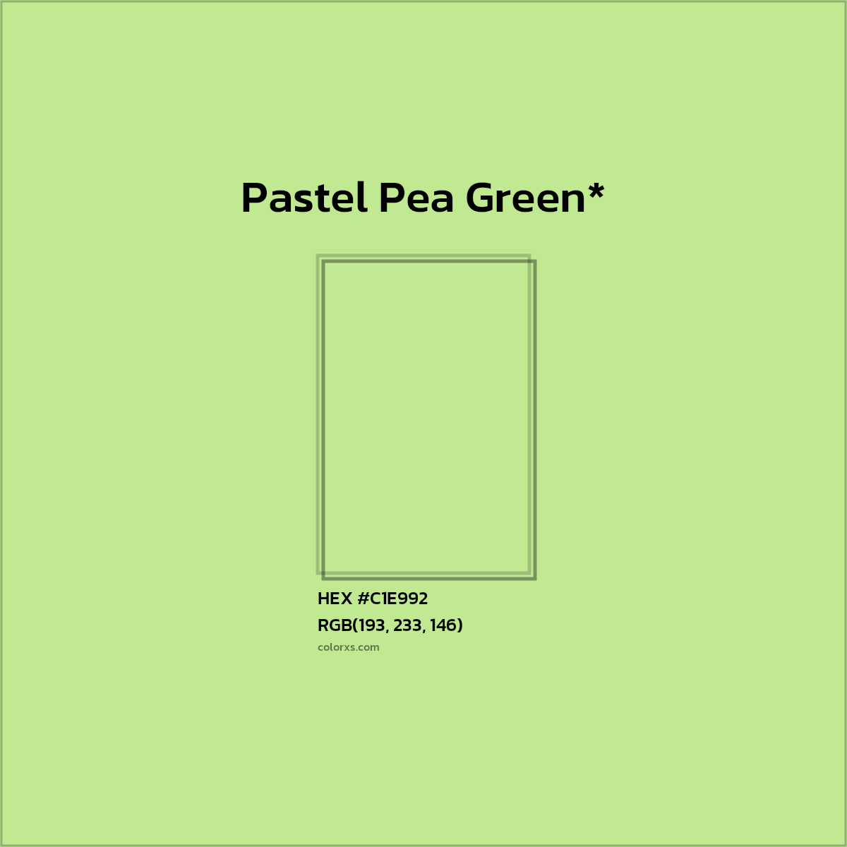 HEX #C1E992 Color Name, Color Code, Palettes, Similar Paints, Images