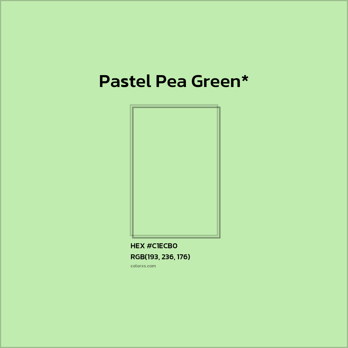 HEX #C1ECB0 Color Name, Color Code, Palettes, Similar Paints, Images