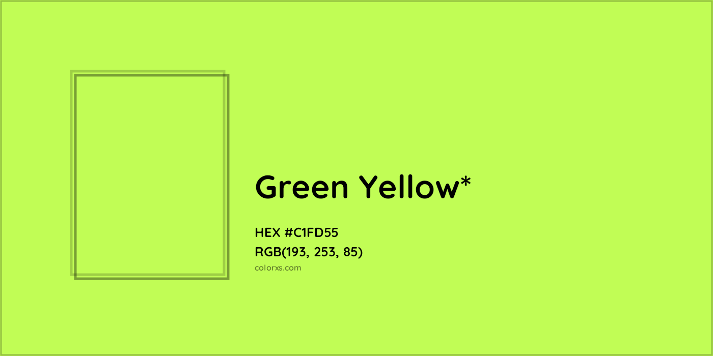HEX #C1FD55 Color Name, Color Code, Palettes, Similar Paints, Images