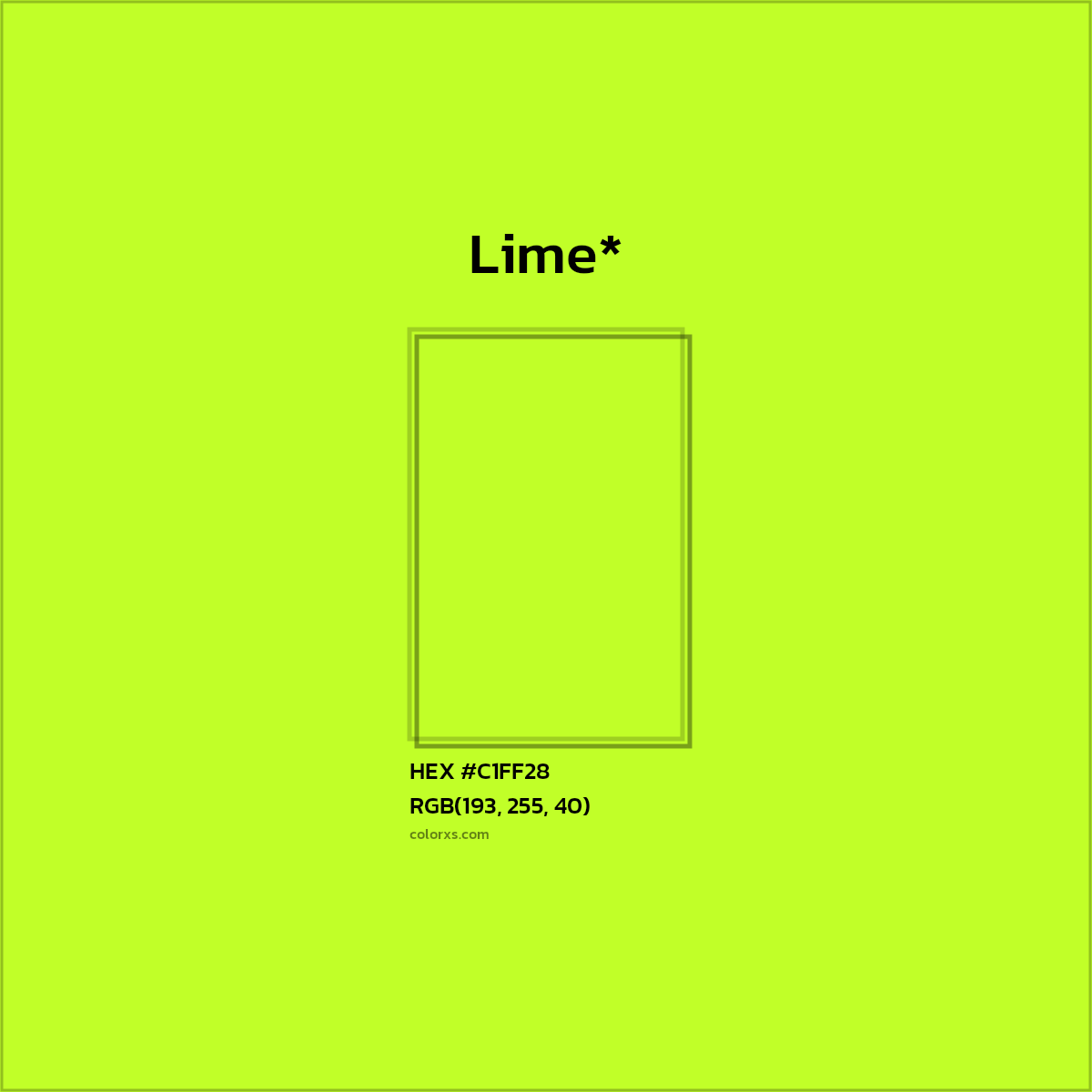 HEX #C1FF28 Color Name, Color Code, Palettes, Similar Paints, Images