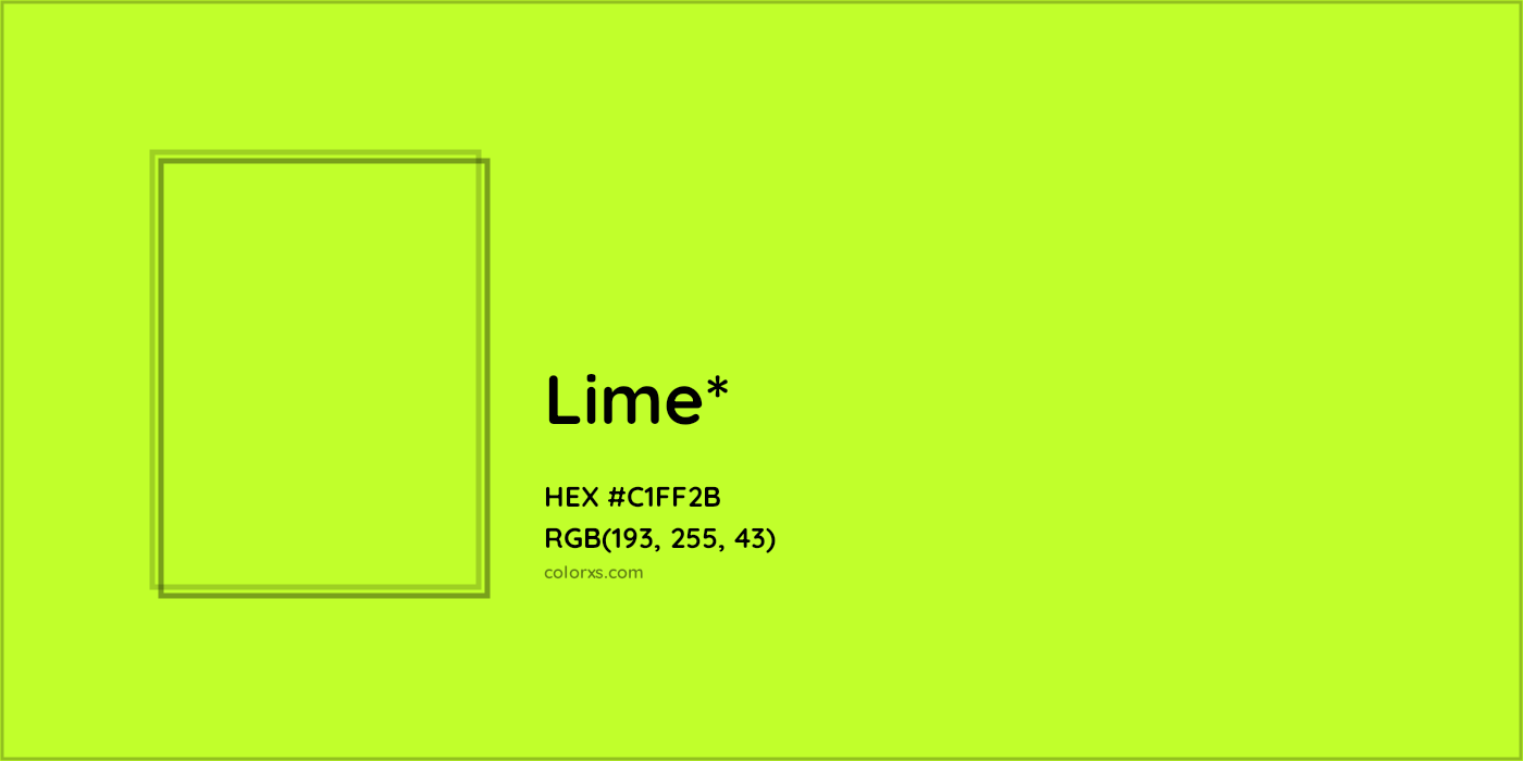HEX #C1FF2B Color Name, Color Code, Palettes, Similar Paints, Images