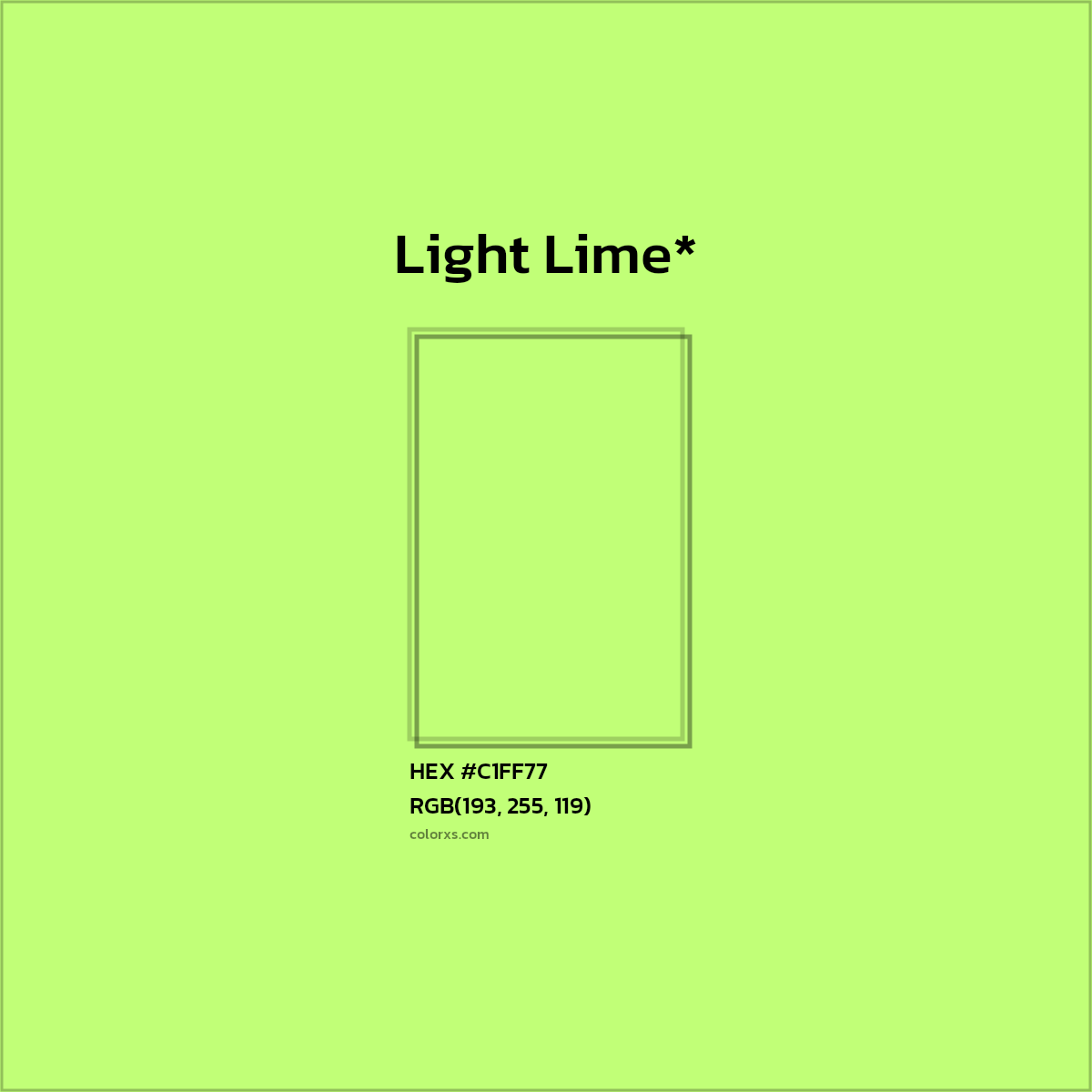 HEX #C1FF77 Color Name, Color Code, Palettes, Similar Paints, Images